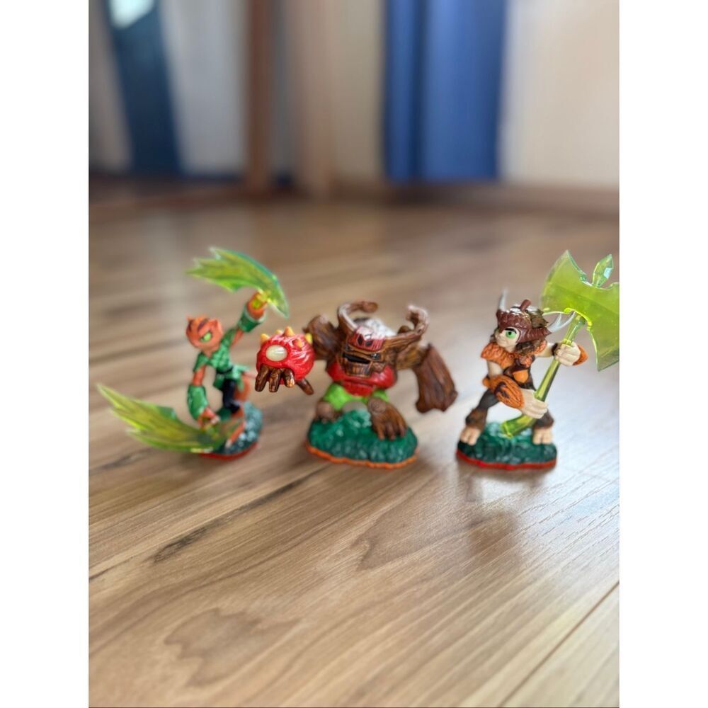Skylanders Trap Team Tuff Luck, Bushwack, Giants Tree Rex Used Lot of 3 Activisi